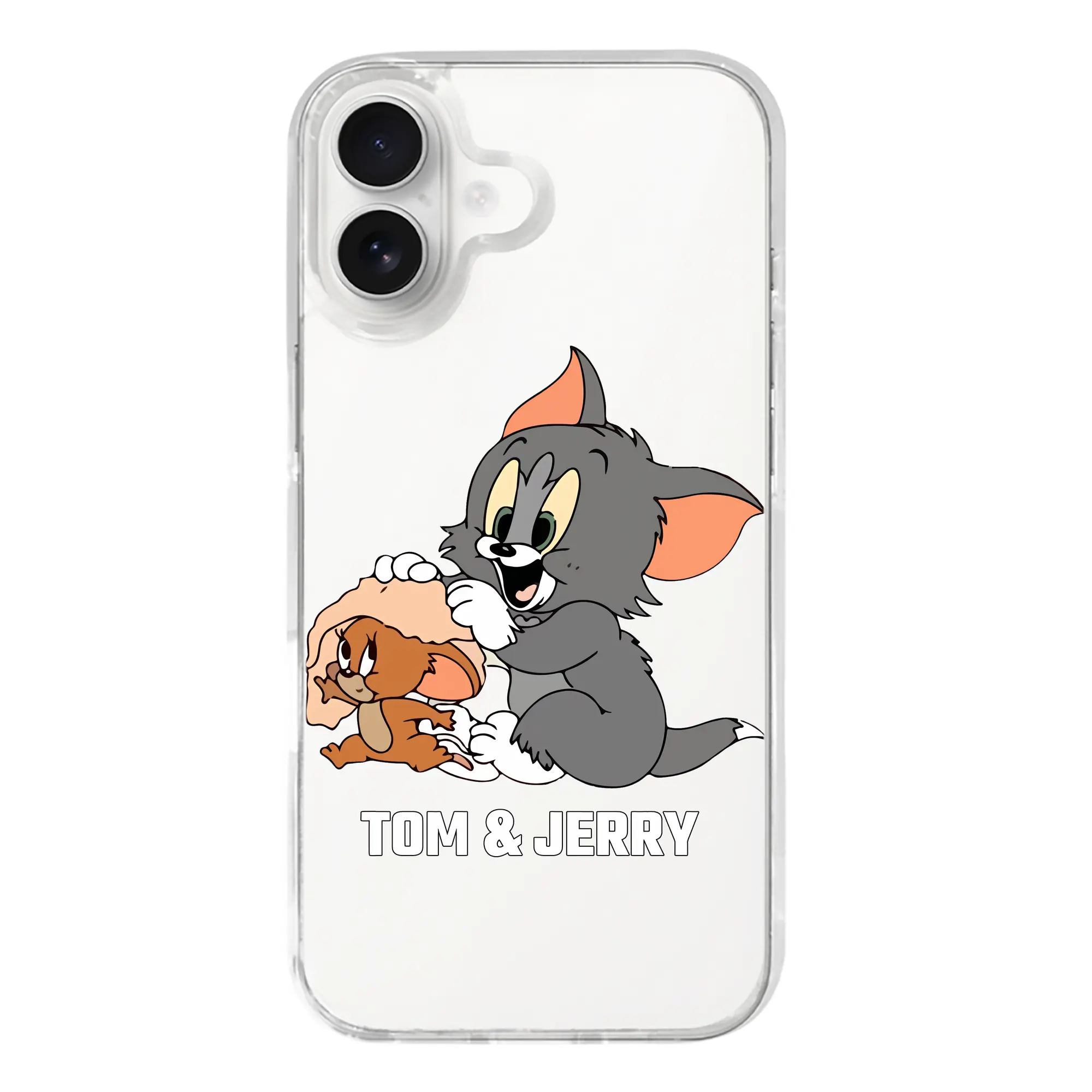 トムとジェリー グッズ トム - iPhone 17シリーズ 透明スマホケース – 薄型・耐衝撃・精密フィット保護カバー